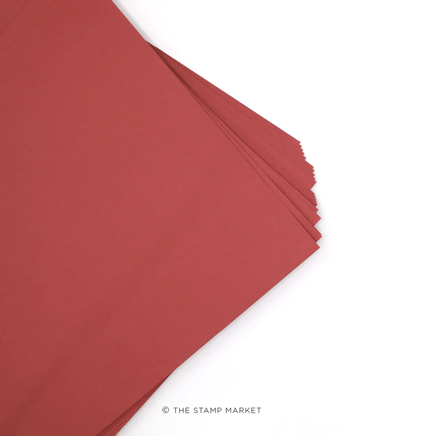 The Stamp Market - Color Crush Cardstock (5 Sheets Each) - Â CRANBERRY