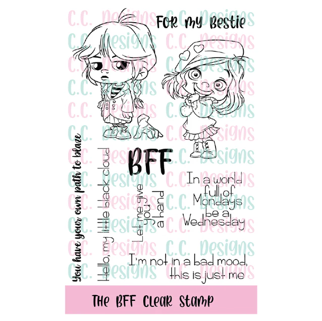 **NEW* - CC Designs - The BFF Clear Stamp Set