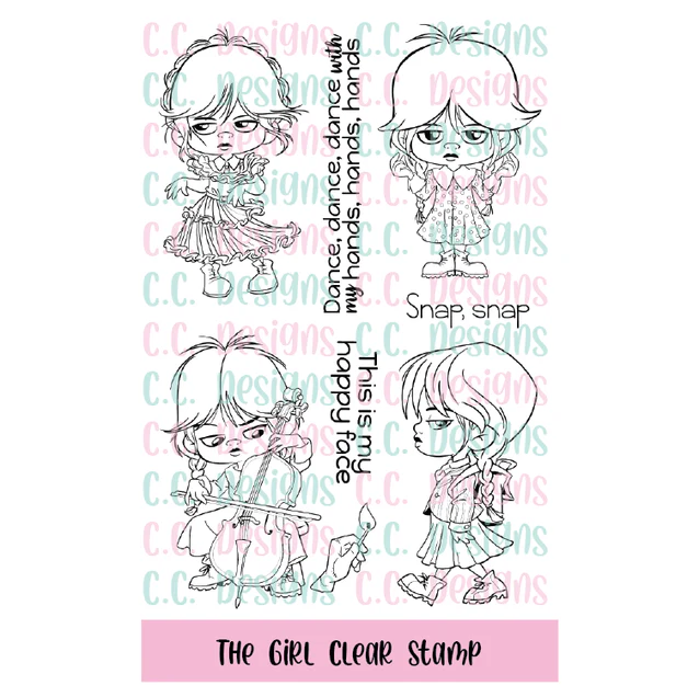 **NEW* - CC Designs - The Girl Clear Stamp Set