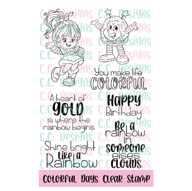 **NEW* - CC Designs - Colorful Day Clear Stamp Set