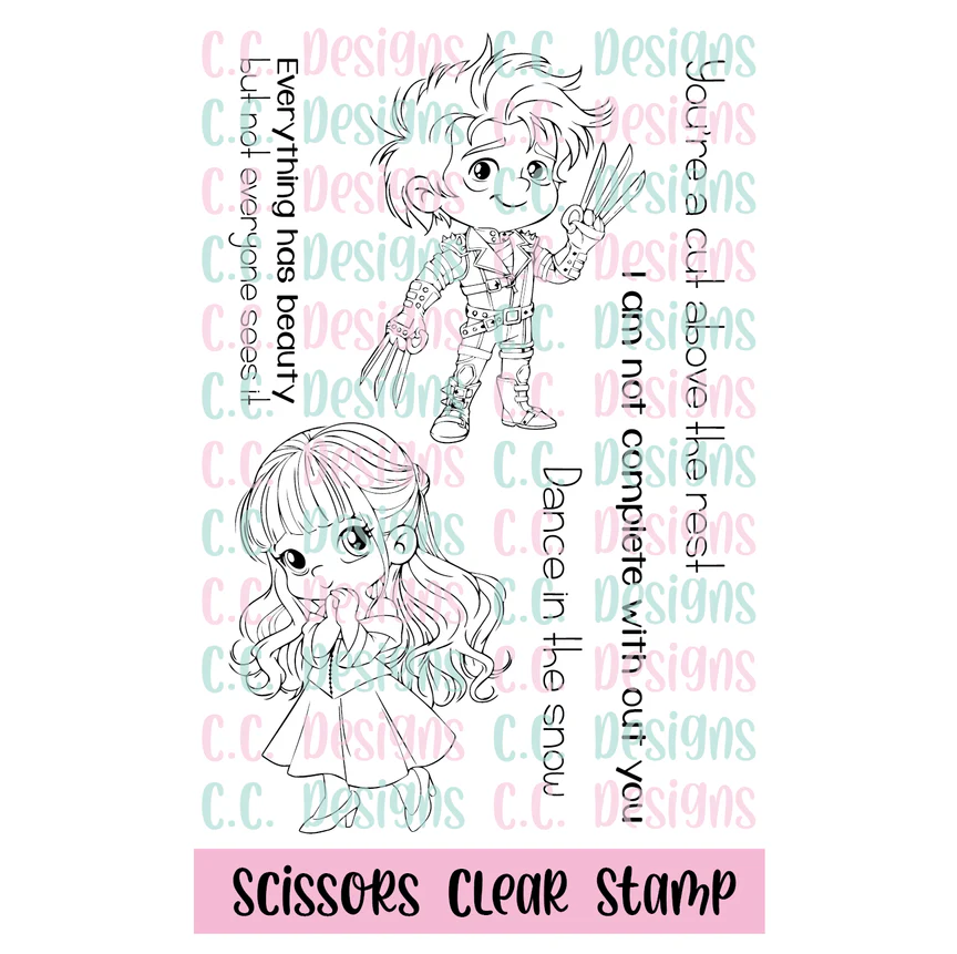 **NEW* - CC Designs - Scissors Stamp Set