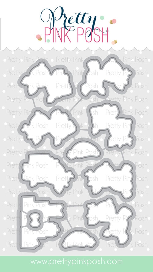 Pretty Pink Posh - Reindeer Friends coordinating dies