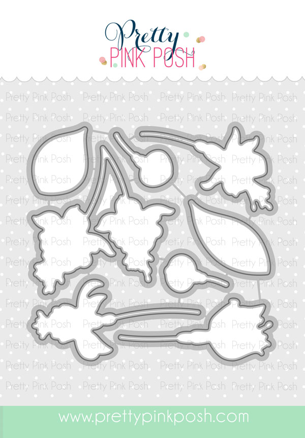 Pretty Pink Posh - Flourishing Fuchsias coordinating dies