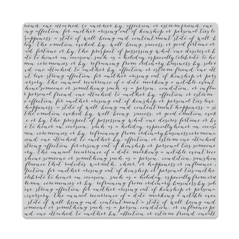 *NEW* - Spellbinders - Hero Arts Script Bold Prints Cling Rubber Stamp