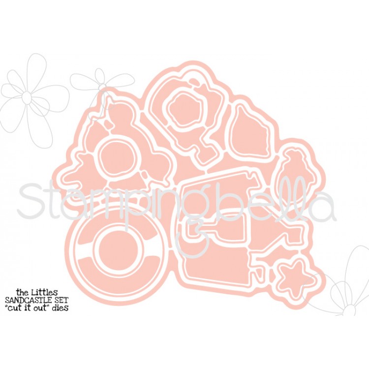 Stamping Bella - The LittleS Sandcastle set "CUT IT OUT" DIES