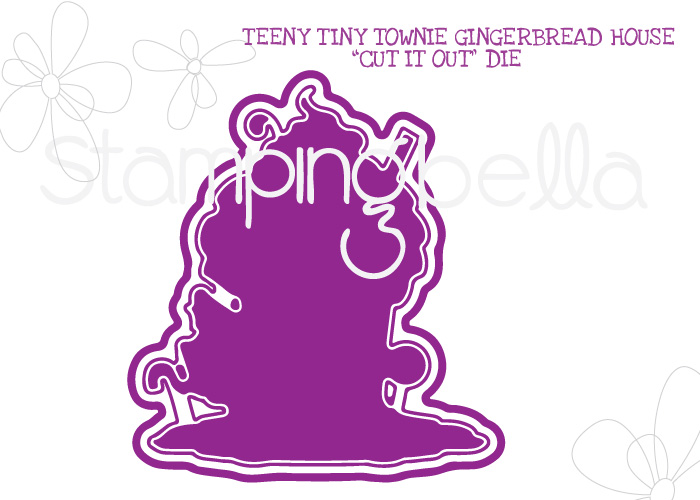 Stamping Bella - TEENY TINY TOWNIE GINGERBREAD HOUSE CUT IT OUT DIE