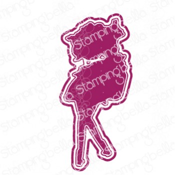 Stamping Bella - CURVY GIRL with a jar of hearts "cut it out" die