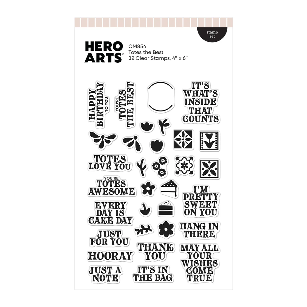 **NEW* - Spellbinders - Hero Arts Totes the Best Stamp Set
