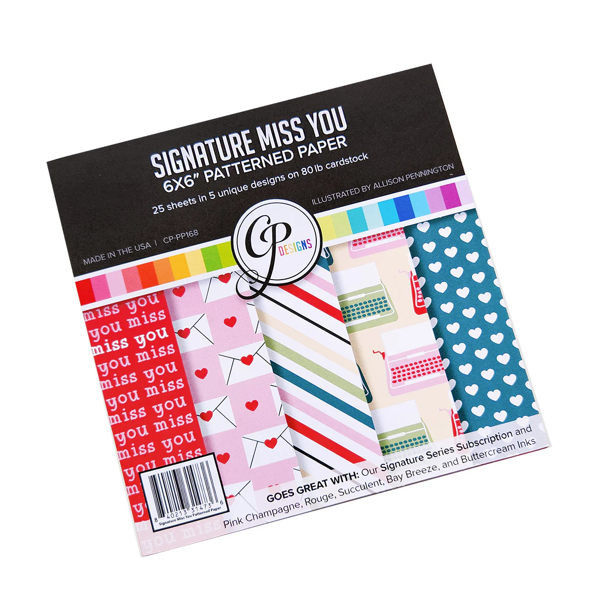 Catherine Pooler - Signature Miss You Patterned Paper