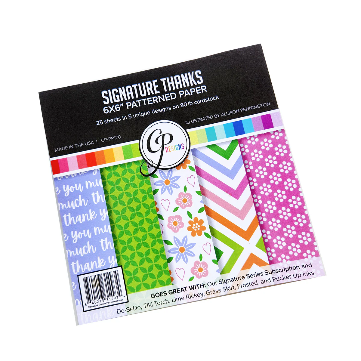 **NEW* - Catherine Pooler - Signature Thanks Patterned Paper