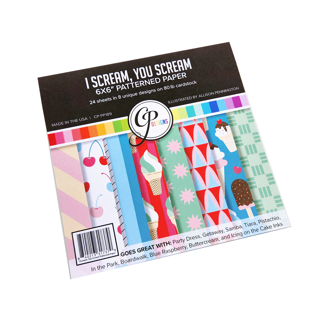 **NEW* - Catherine Pooler - I Scream, You Scream Patterned Paper