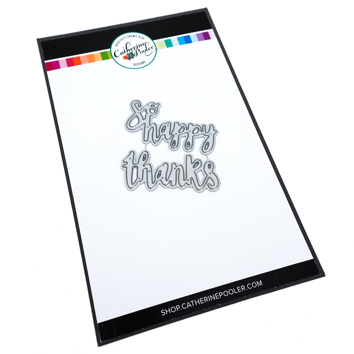 Catherine Pooler - Happy Thanks Word Dies