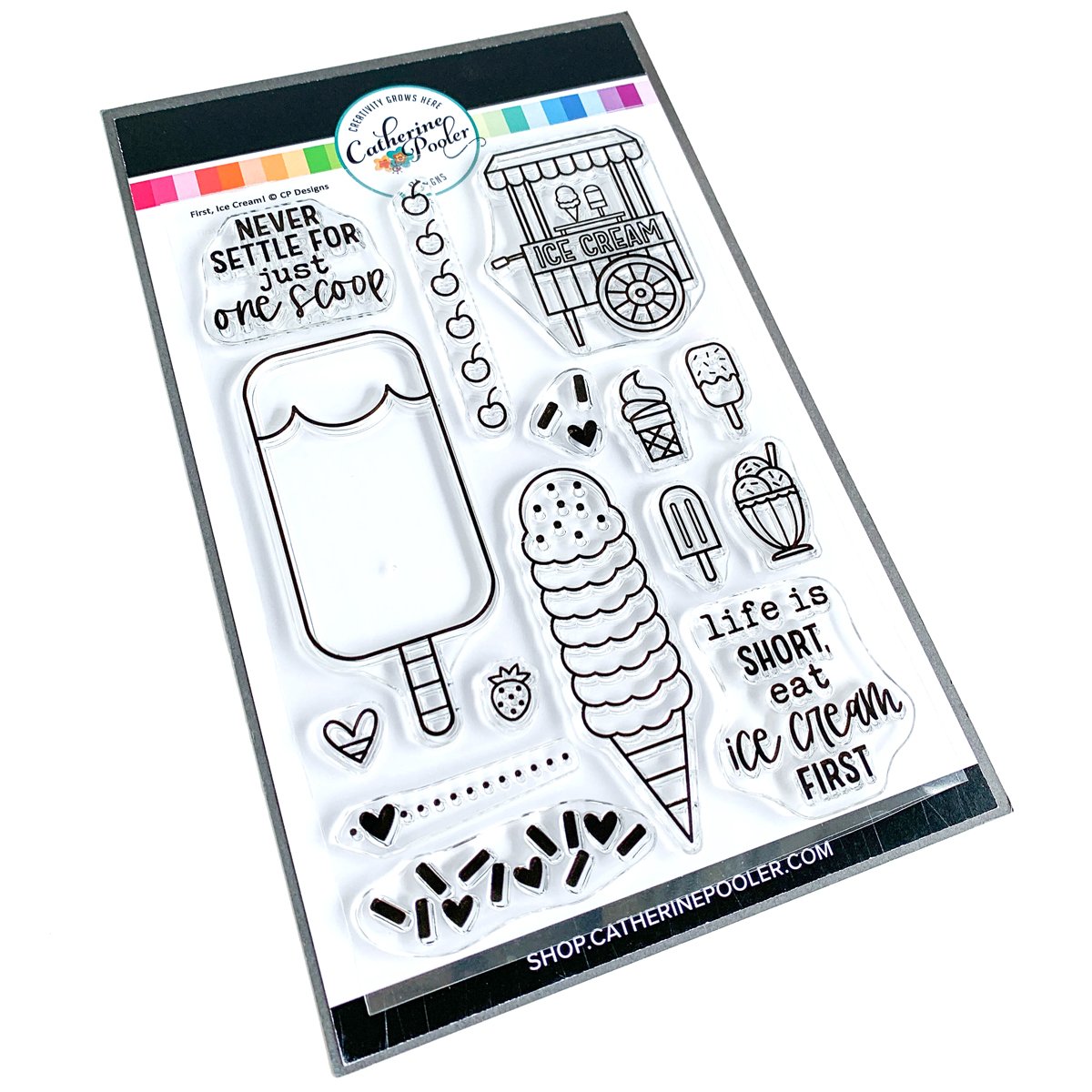 Catherine Pooler - First, Ice Cream Stamp Set