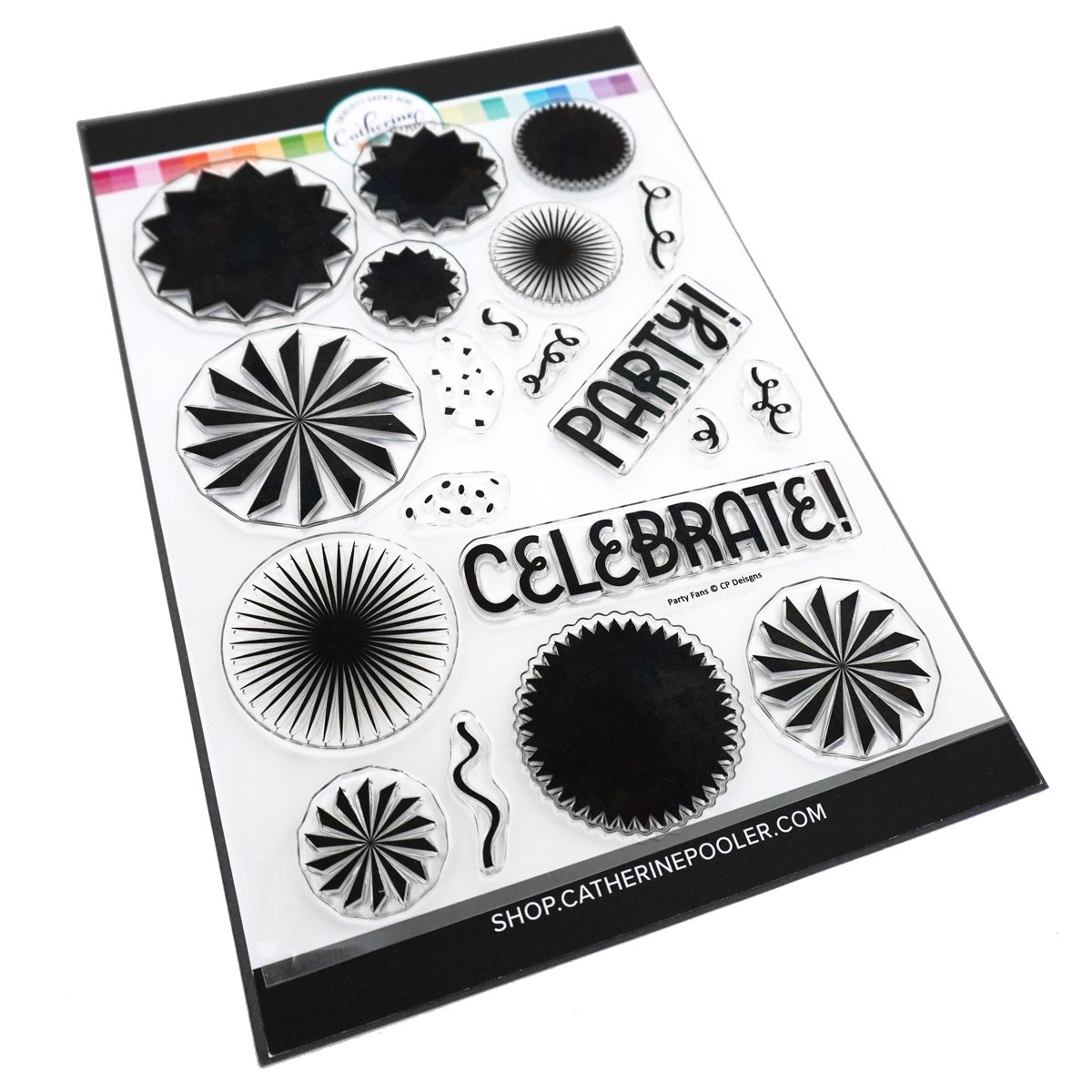 Catherine Pooler - Party Fans Stamp Set