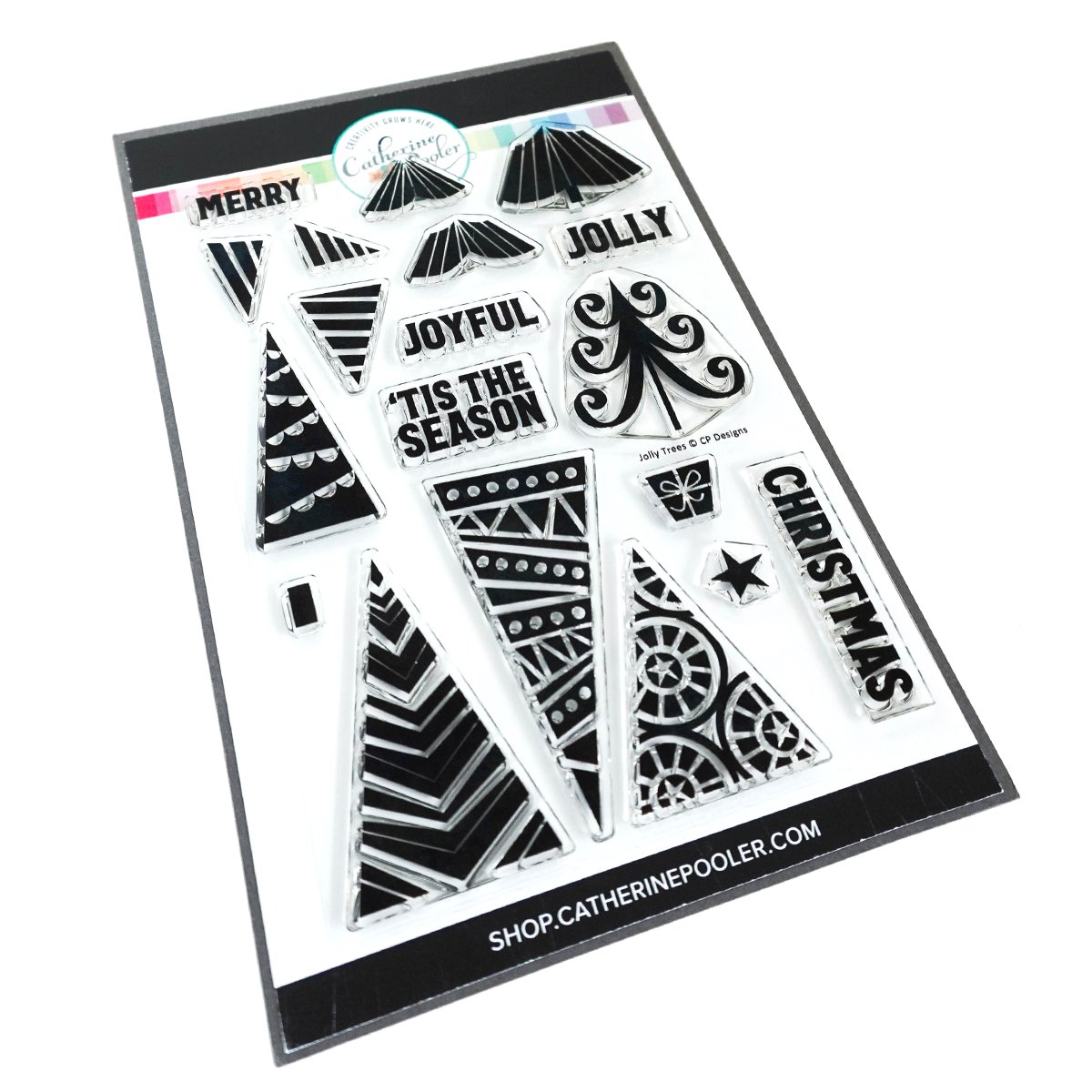 Catherine Pooler - Jolly Trees Stamp Set WITH MATCHING DIE (SO)