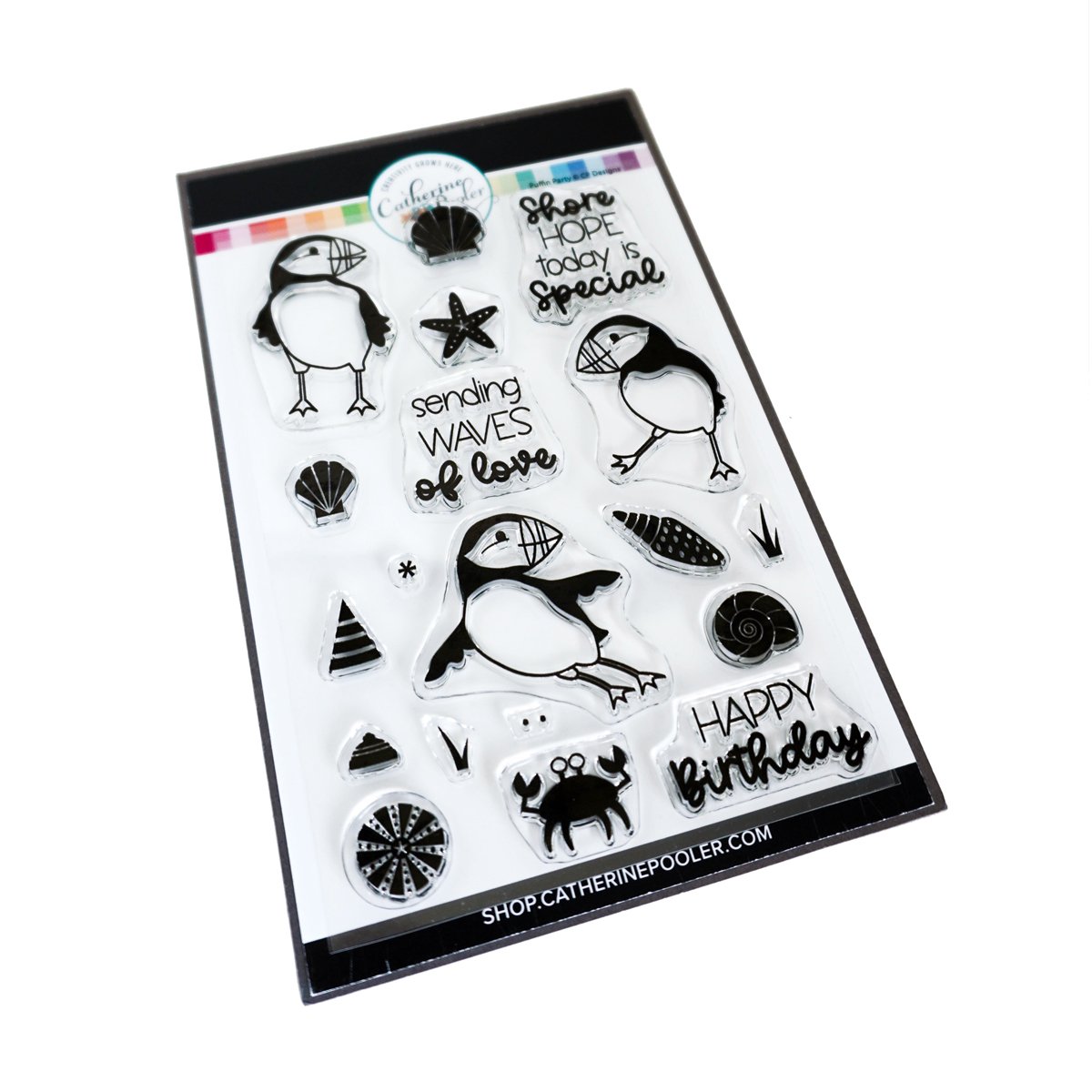 Catherine Pooler - Puffin Party Stamp Set