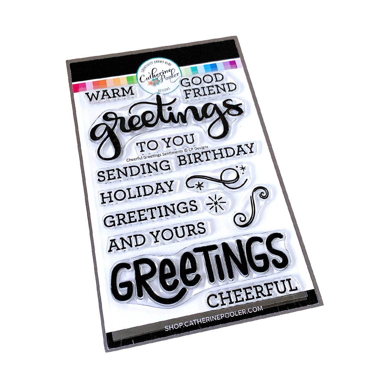 Catherine Pooler - Cheerful Greetings Sentiment Stamp Set