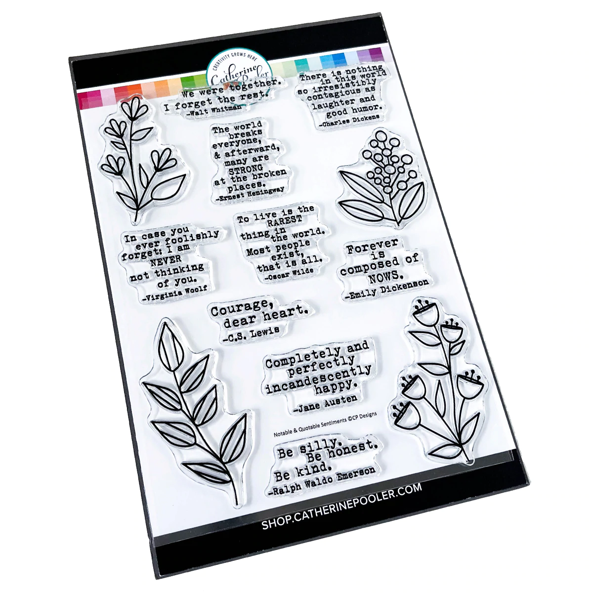 Catherine Pooler - Notable & Quotable Sentiments Stamp Set