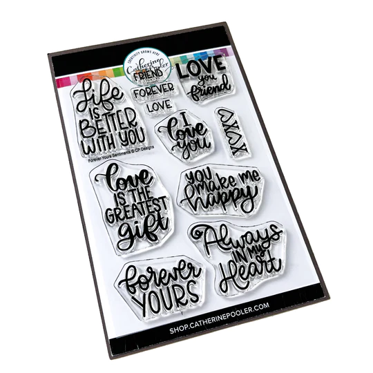 Catherine Pooler Forever Yours Sentiments Stamp Set Catherine