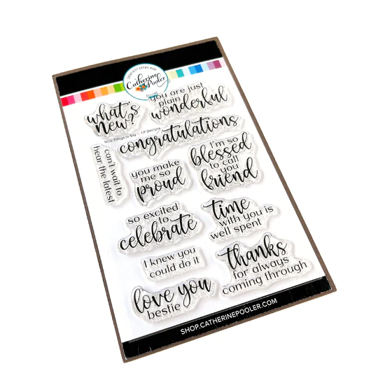 Catherine Pooler - Nice Things to Say Sentiments Stamp Set