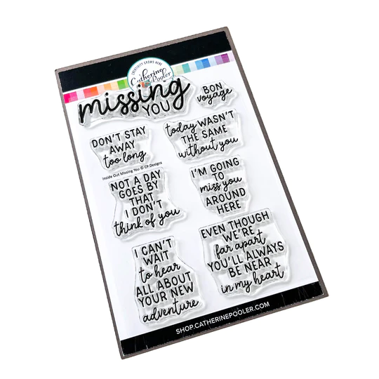 Catherine Pooler - Inside Out Missing You Sentiments Stamp Set