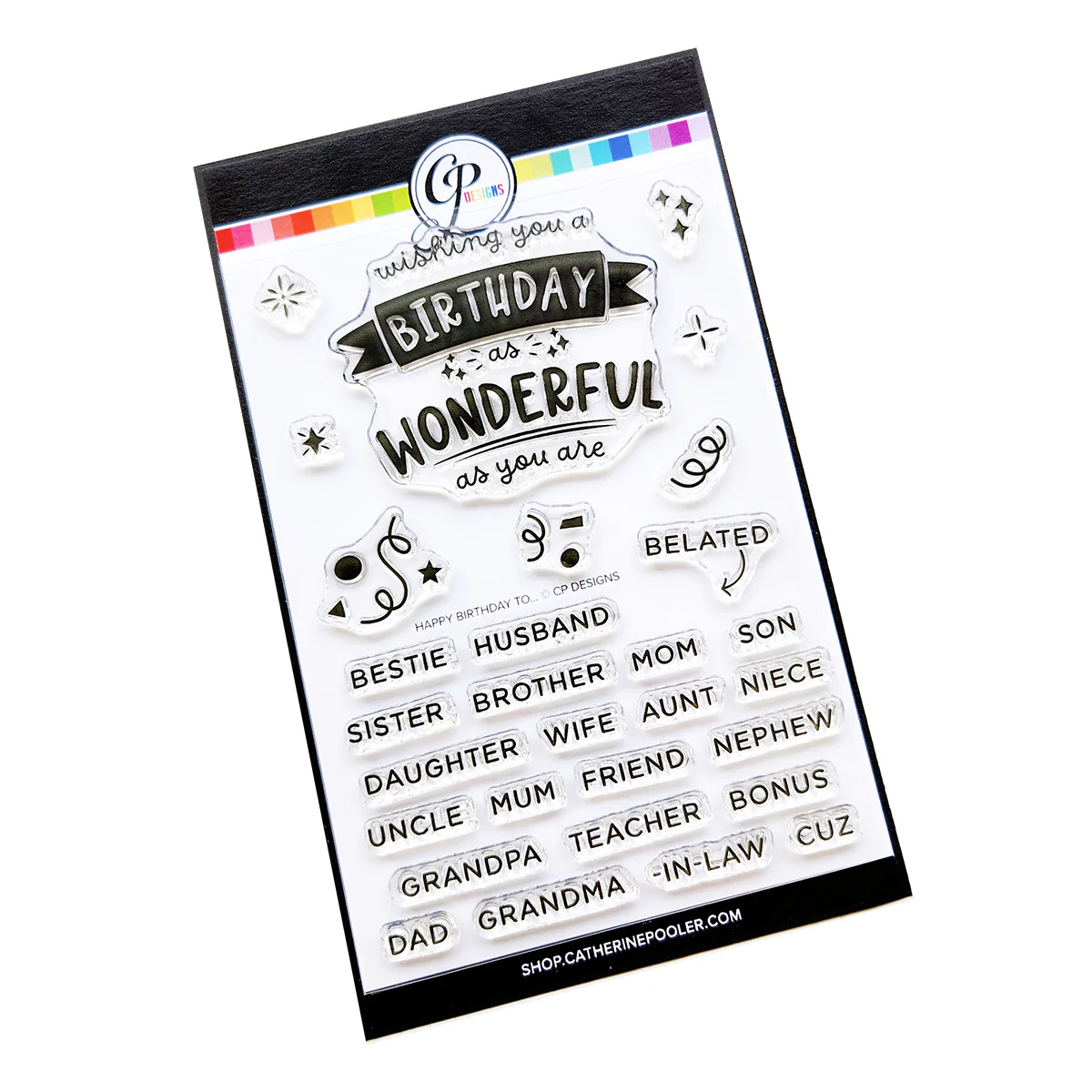 **NEW* - Catherine Pooler - Happy Birthday To... Sentiments Stamp Set