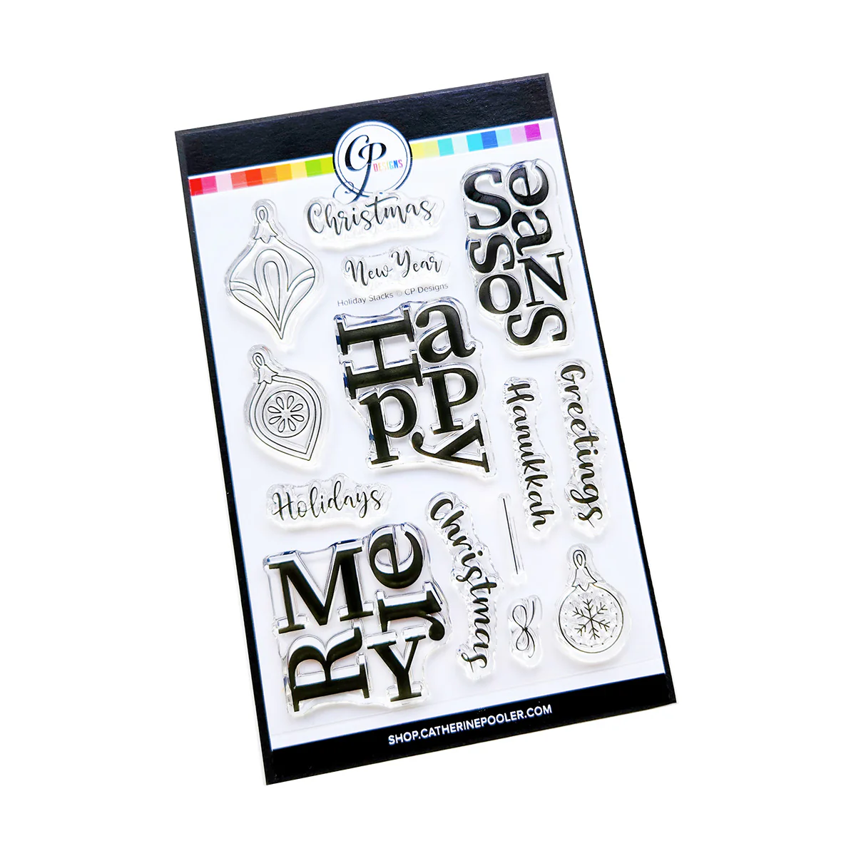 **NEW* - Catherine Pooler - Holiday Stacks Sentiments Stamp Set