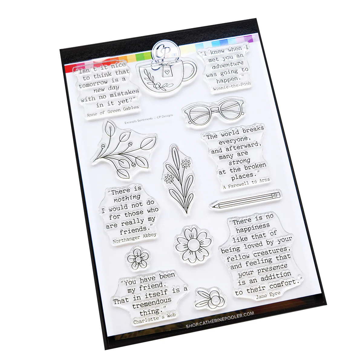 **NEW* - Catherine Pooler - Excerpts Sentiments Stamp Set