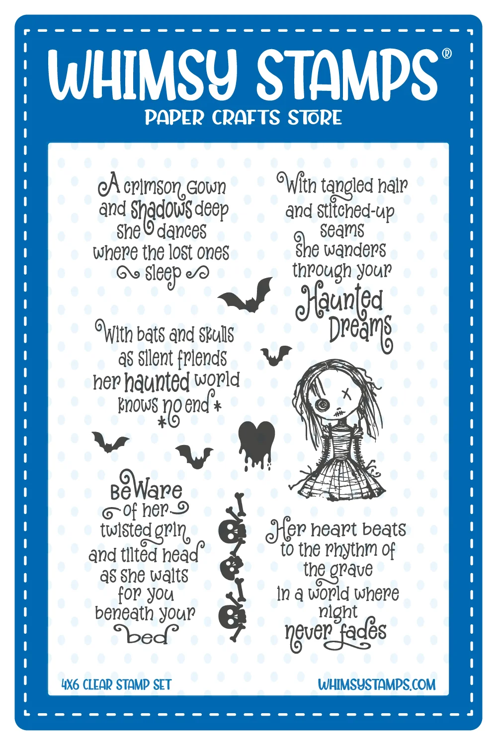 **NEW* - Whimsy Stamps - Haunted Dreams Clear Stamps