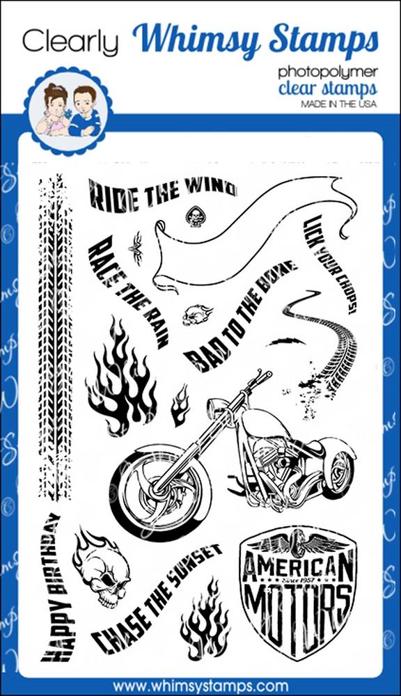 Whimsy Stamps - Biker Bad to the Bone