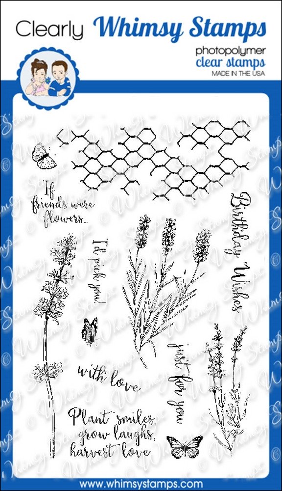 Whimsy Stamps - Lovely Lavender - Clear Stamps