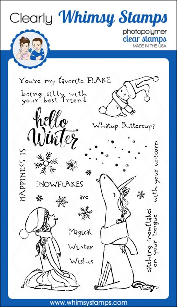 Whimsy Stamps - Favorite Flake Clear Stamps