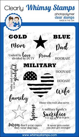 Whimsy Stamps - Military Family Clear Stamps