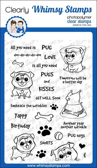 Whimsy Stamps - Wrinkles Clear Stamps