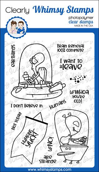 Whimsy Stamps - UFWhoa Clear Stamps