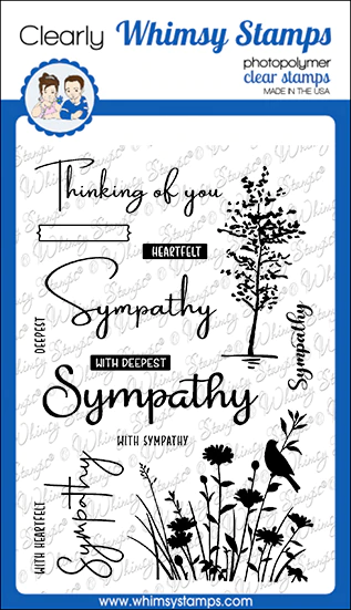 Whimsy Stamps - Sympathy Silhouette Clear Stamps