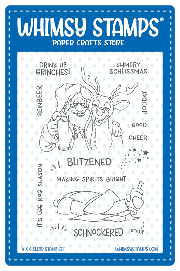 Whimsy Stamps - Blitzened Clear Stamps