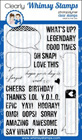 Whimsy Stamps - Say What? - Clear Stamps