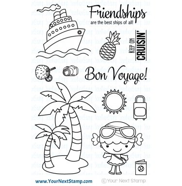 Your Next Stamp- Vacation Phoebe STAMP ND MATCHING DIE(OFFER 10