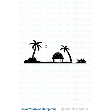 Your Next Stamp- Island Silhouette