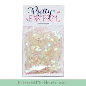 Pretty Pink Posh - Iridescent Mini Heart Confetti