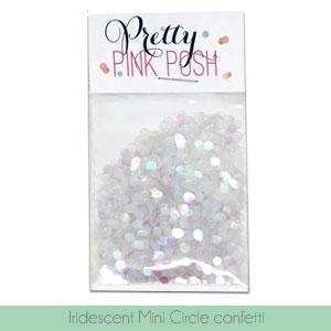 Pretty Pink Posh - Iridescent Mini Circle Confetti