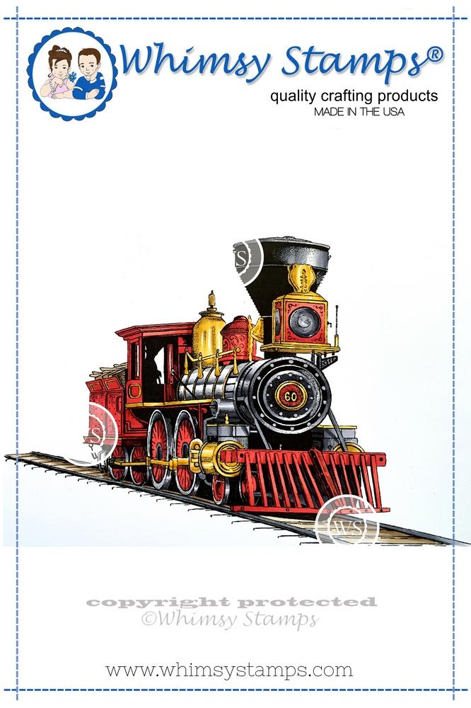 Whimsy Stamps - Old West Locomotive