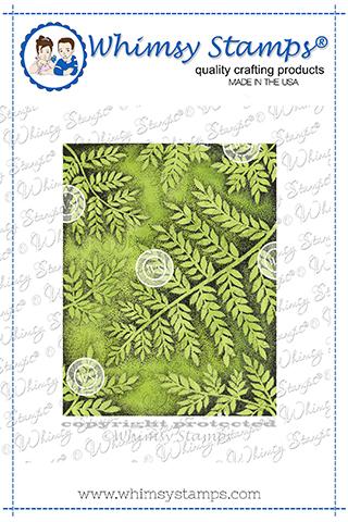 Whimsy Stamps - Fern Background Rubber Cling Stamp