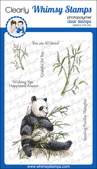 Whimsy Stamps - Panda Clear Stamps