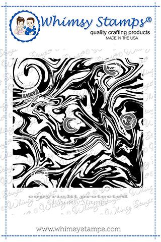 Whimsy Stamps - Marble Background Rubber Cling Stamp