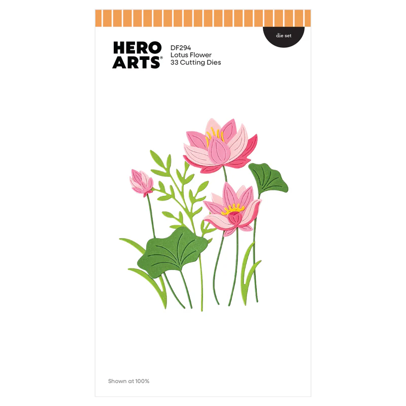 *NEW* - Spellbinders - Hero Arts Lotus Flower Die Set