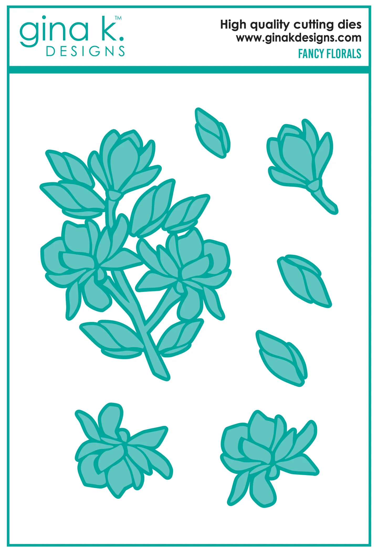 Gina K Designs - Fancy Florals - DIE