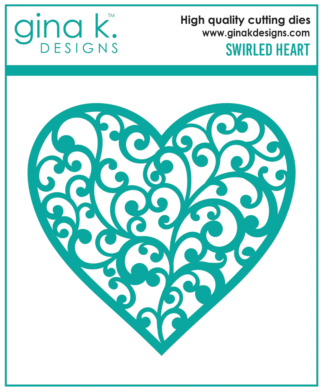 Gina K Designs - Swirled Heart - DIE