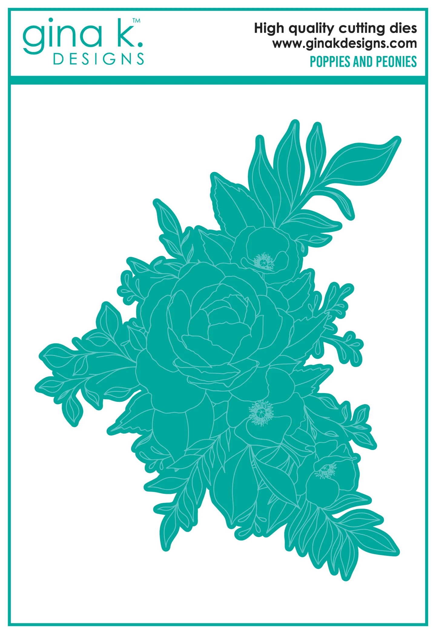Gina K Designs - Poppies and Peonies - DIE